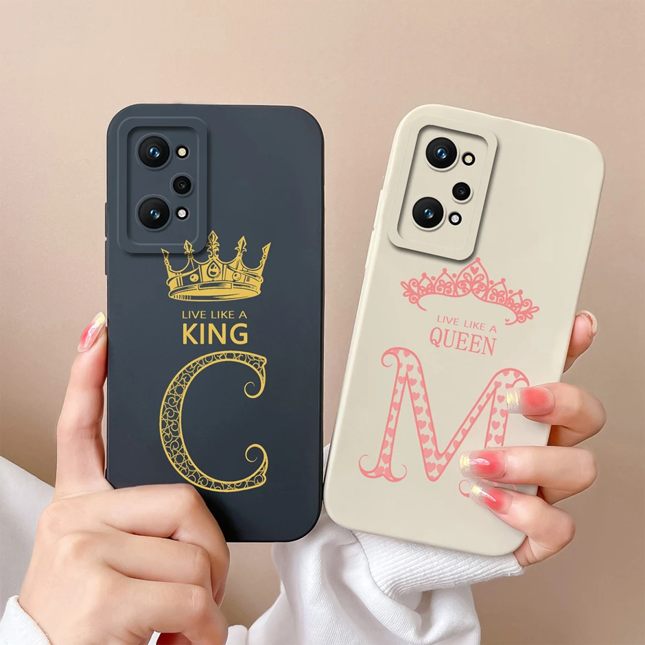 Фото Для Realme GT2 Pro GT Neo2 Neo2T 5G чехол роскошный силиконовый мягкий защитный чехол с буквами короны для RealmeGT2 GT2Pro GTNeo2 T Funda №1