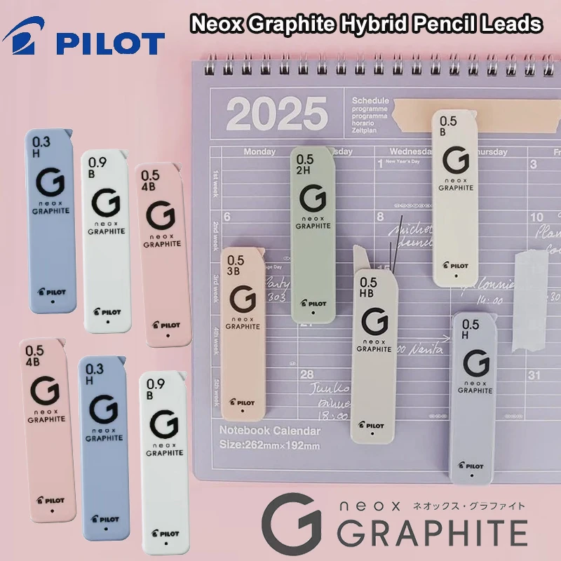 Фото Сменные грифели Pilot Neox Graphite Lead: высококачественные гибридные стержни для механического карандаша, обеспечивающие легкое письмо, профессиональное рисование/скетчинг/подготовку к экзаменам, канцелярские товары №2
