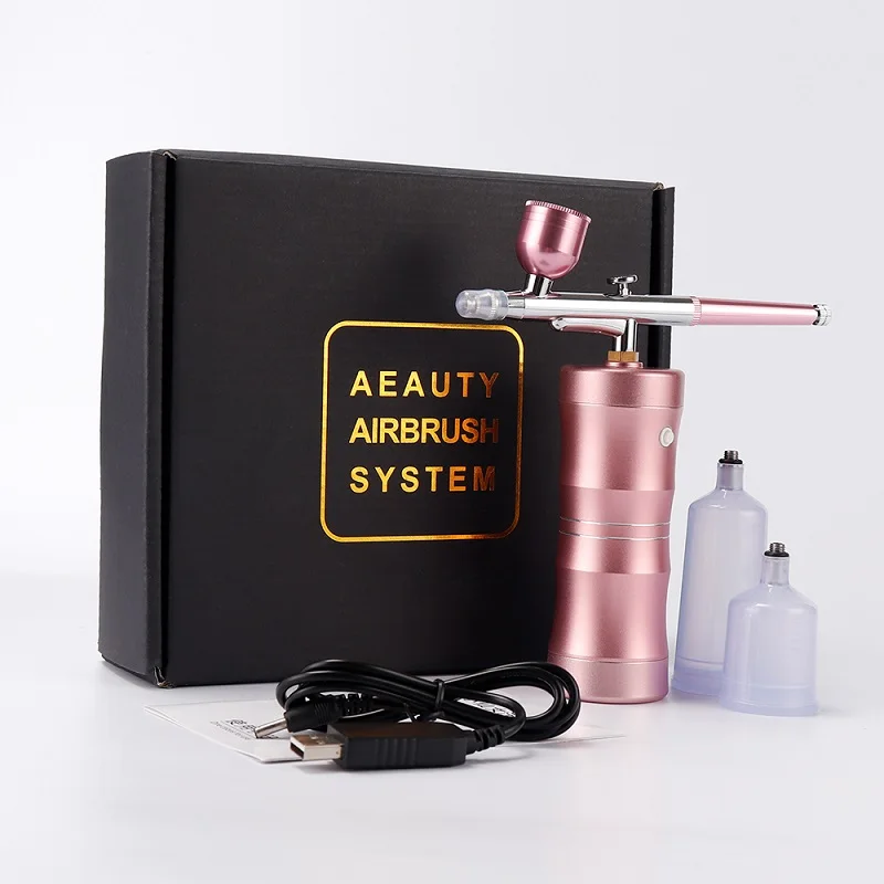 Kit Air-brush Spray Gun Airbrush Skin Hydrating For Nail Art Tattoo Craft Cake Fog