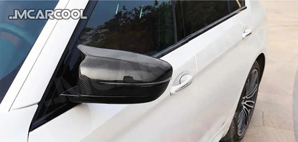 Чехлы на зеркала заднего вида из АБС-пластика/углеродного волокна для BMW 5 серии F90