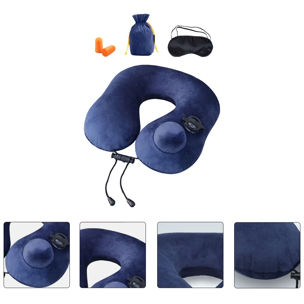

Pillow Neck Cushion Travel Support Inflatable Car Sleeping Airplane Memory Pillowsbreathable Cervical Headrest Shoulder Portable