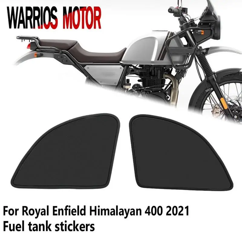 

Motorcycle Side Fuel Tank Pad Waterproof Rubber 2pcs Sticker High-Density Rubber Accessories For Royal Enfield Himalaya 400 2021