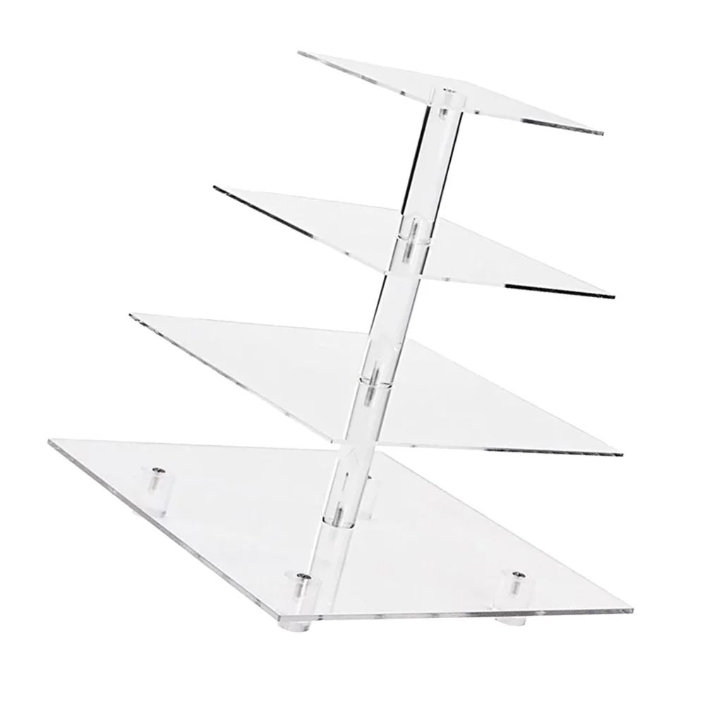 

1 шт. акриловая подставка для торта, квадратный Штабелируемый Держатель для кексов, подставка для торта, декор для свадьбы, дня рождения, фес...