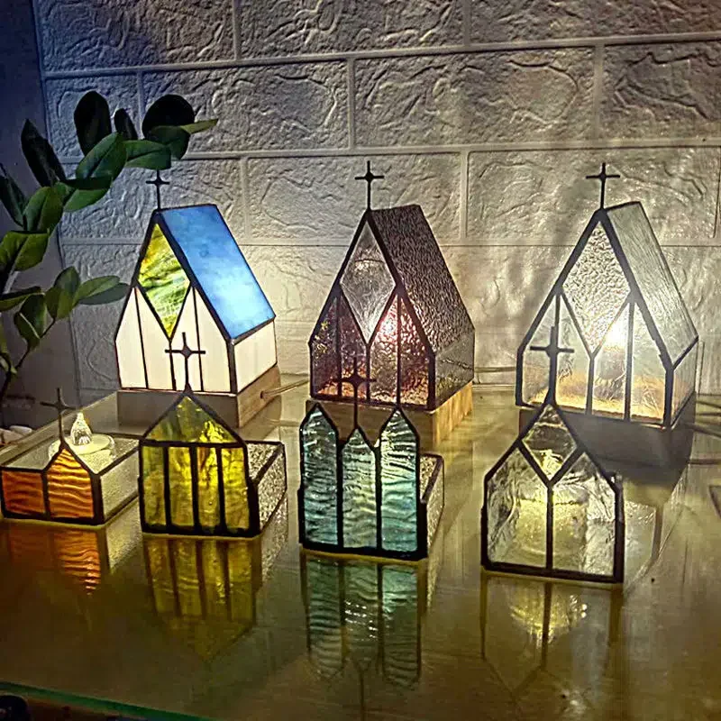 

HMTX New Creative Retro Cottage Table Lamp