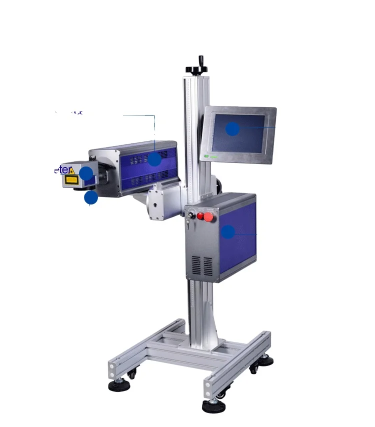 35 Вт 40 Davi CO2 летающая лазерная маркировочная машина для производственной линии