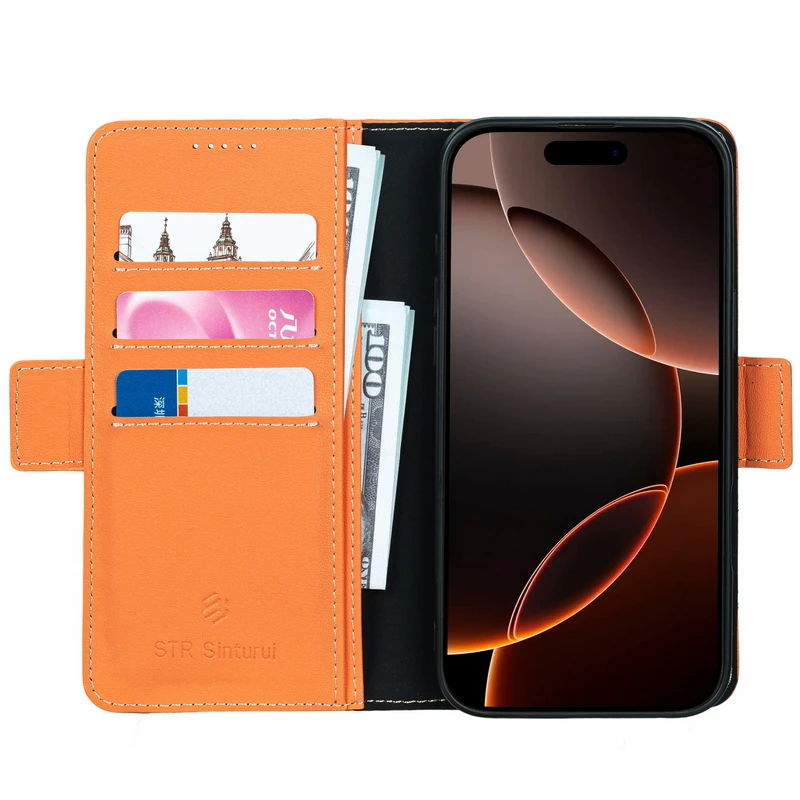 Фото Чехол-кошелек из 100% натуральной кожи Nappa с отделениями для карт для Huawei Mate 50 40 Pro+ 30 Pro 50E 40E, противоударный, с откидной крышкой №3