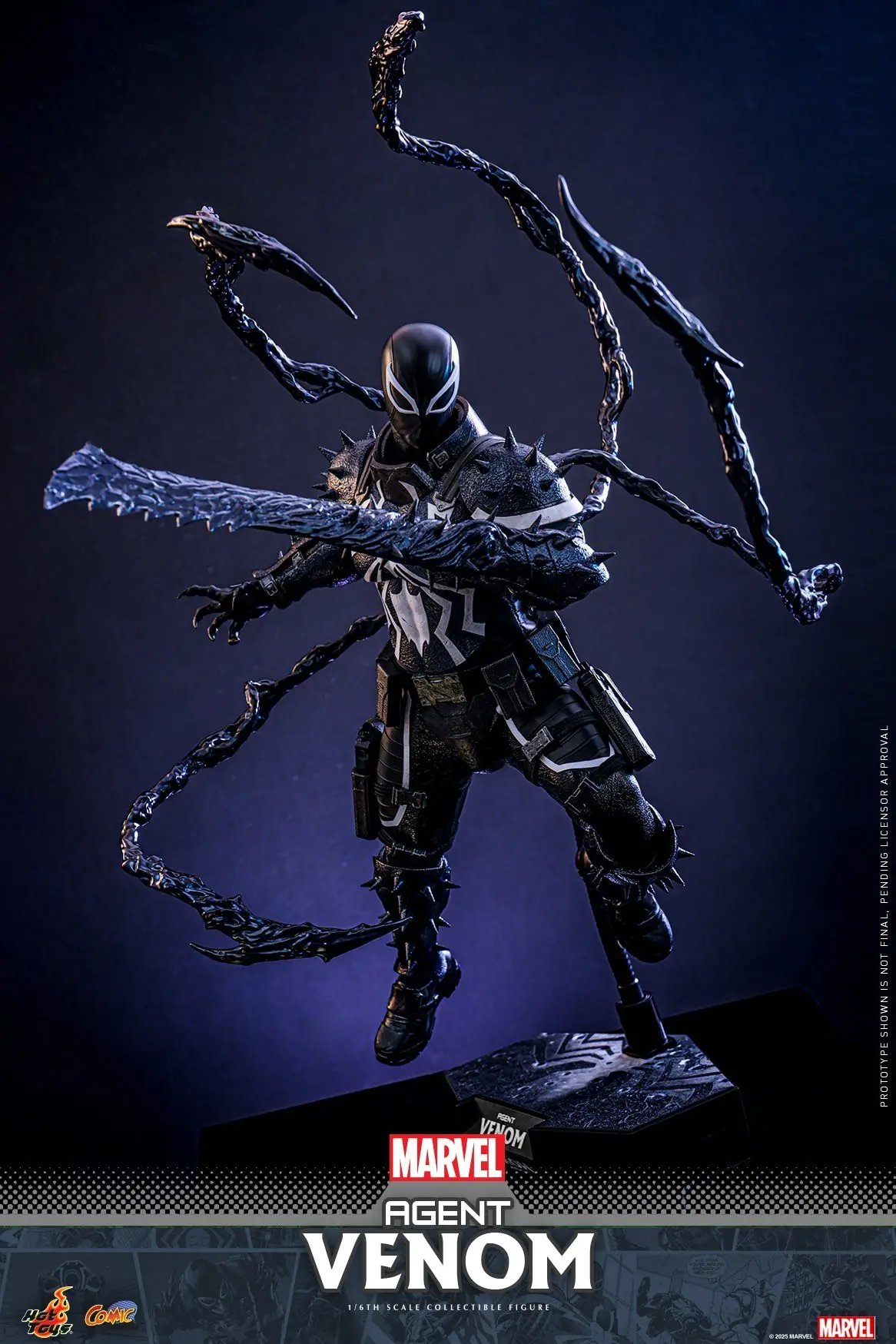 Фото В наличии: HOT TOYS CMS025 Агент Веном 1/6, подвижная коллекционная фигурка HT Eugene Flash Thompson №3