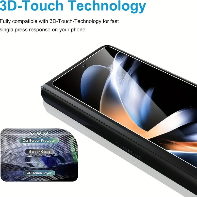 Фото 2 шт. Защитная пленка для экрана Samsung Z Fold 7 6 5 4 Ультрапрозрачное закаленное стекло Защитная пленка для экрана Samsung Z Fold 7 6 5 4 Glass №5