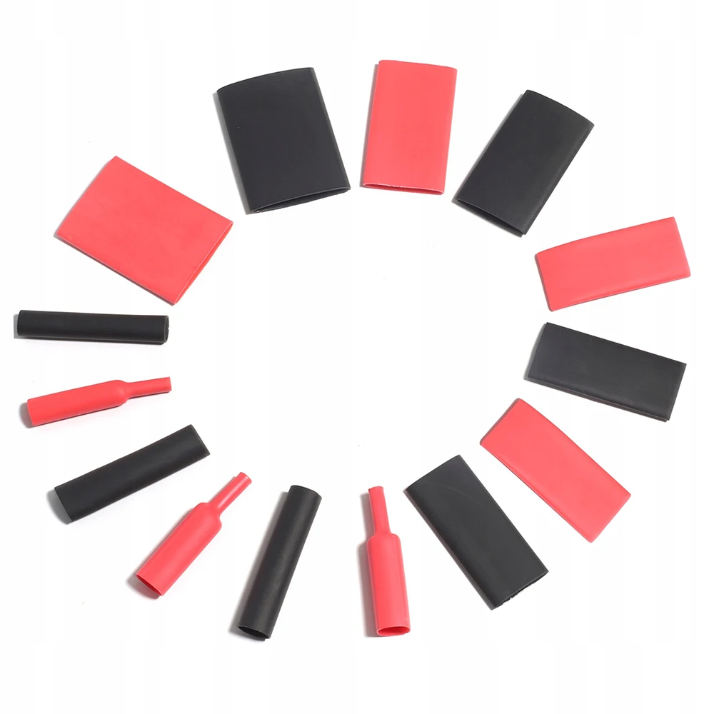 190 шт. термоусадочные трубки 4:1 термостойкая трубка термоусадочная упаковка