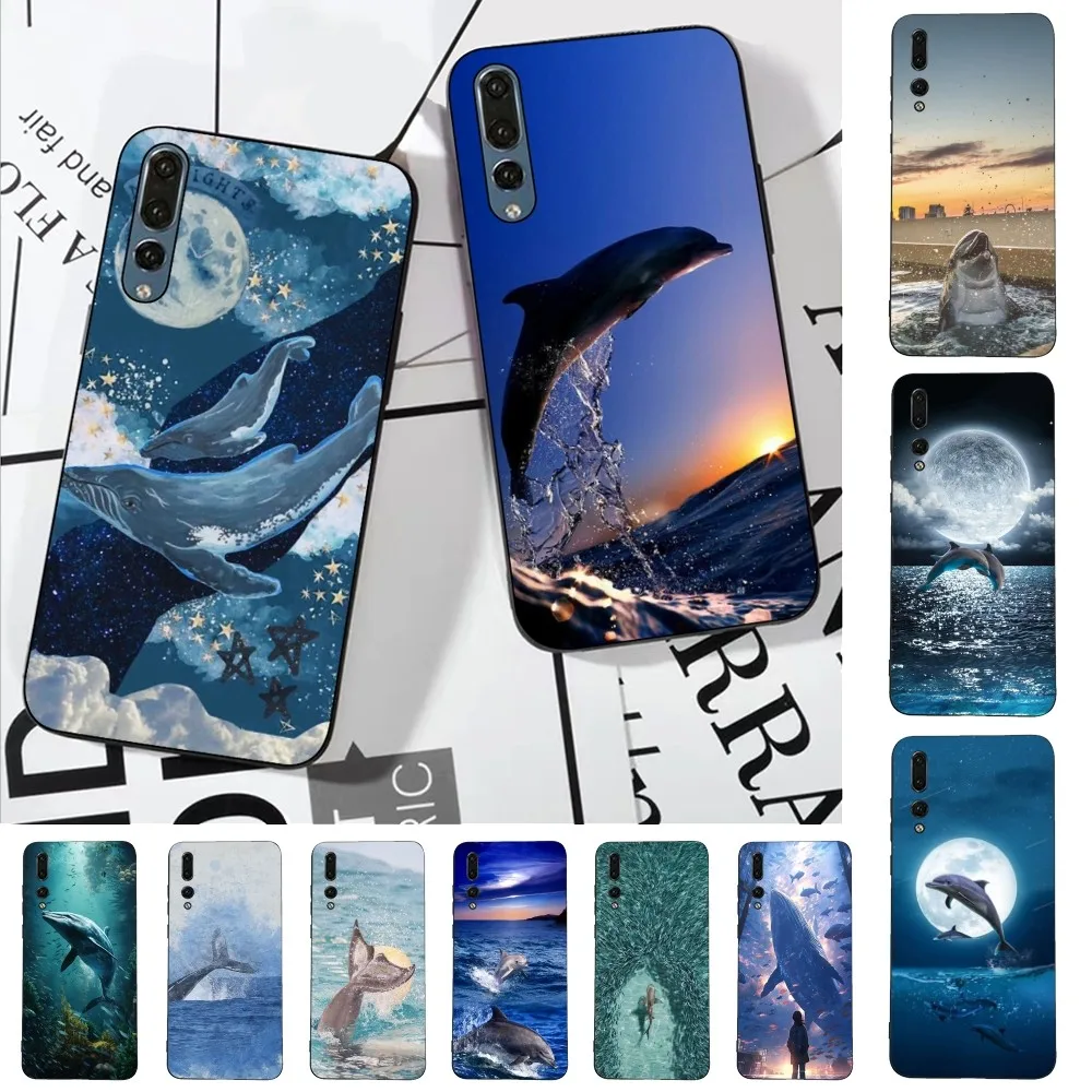 nie będziesz rybi fala morska etui na telefon do Huawei P 8 9 10 20 30 40 50 Pro Lite Psmart Honor lite 70 Mate