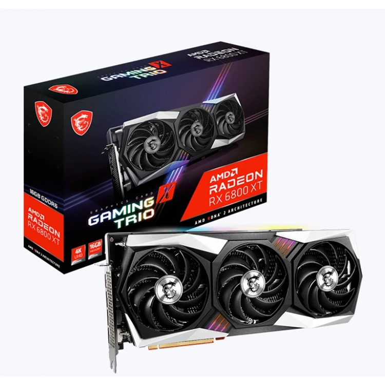 

OR MSI RX 6800 XT Gaming X TRIO GPU gaming 6800 XT graphics card for gaming