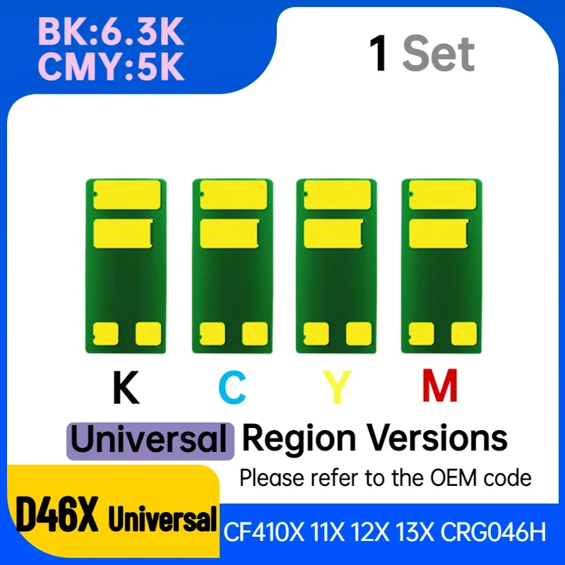 CRG046 CRG046H CF411A CF412A CF413A CF410A CF410X тонер чип для HP M452 M377 M477 LBP635 MF735 731 LBP 651 универсальный