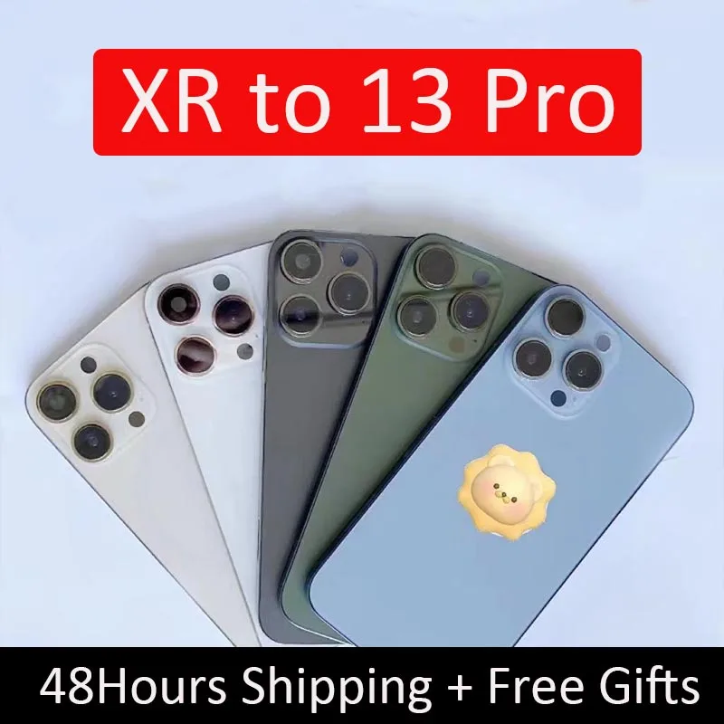 

Diy housing for iPhone XR like 13 Pro Backshell for xr to 13Pro Chassis iPhone XR Convert to 13 Pro Back Battery Cover Housing