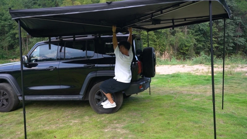 Открытый 2 м сверхмощный легкий фургон-грузовик сбоку автомобиля 270 градусов