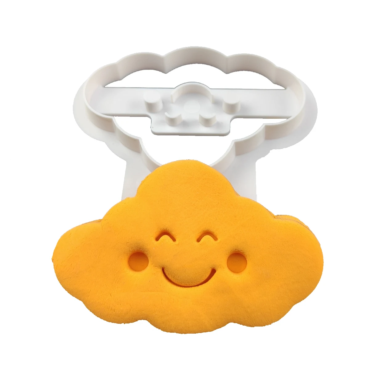 

3D Cloud Smiling Face Shape Cookie Cutting Mold Chocolate Mousse Fondant Biscuit Candy Candle Moulds Baking Cake Decoration Tool