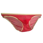 Мужское сексуальное прозрачное нижнее белье, дышащие мягкие кружевные подштанники, тонкие трусики бикини, трусики, нижнее белье