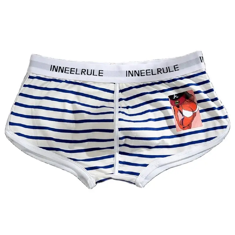 

Mens Underwear Boxer Shorts Cotton Waist Breathable Comfort Gentle Elastic Snug Fashion Version Loose Fit Underwear Boys Boxers