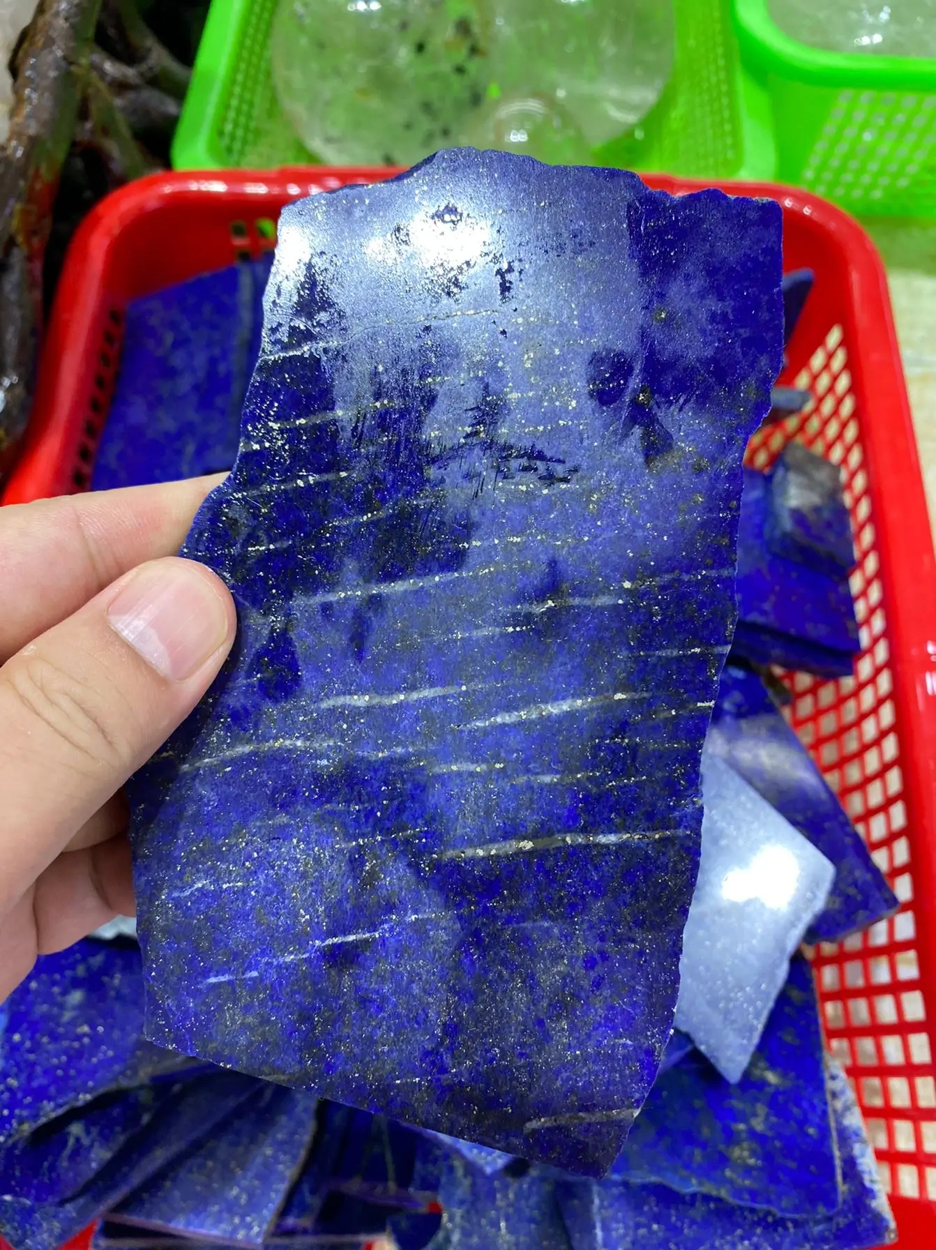 

Необработанная плита лапис-лазули BASILOSAURUS