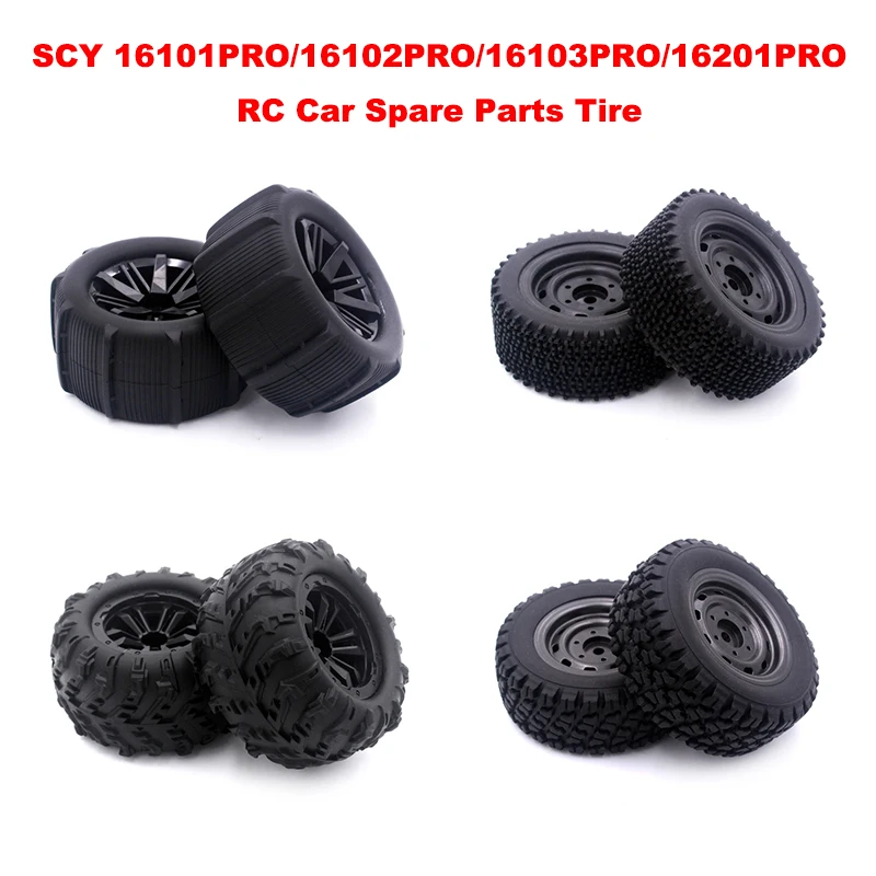 

RC Car Wheels Orginal Tires for SCY 16101 16102 16103 16201 Remote Control Car Upgrade Parts Rubber Tyre