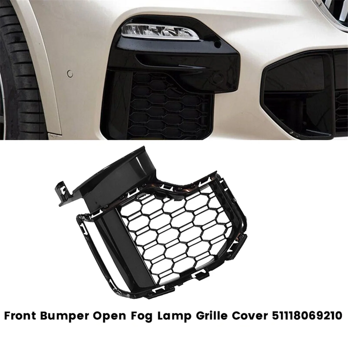 Правый боковой передний бампер открытая решетка радиатора 51118069210 для BMW G05 X5 M Sport