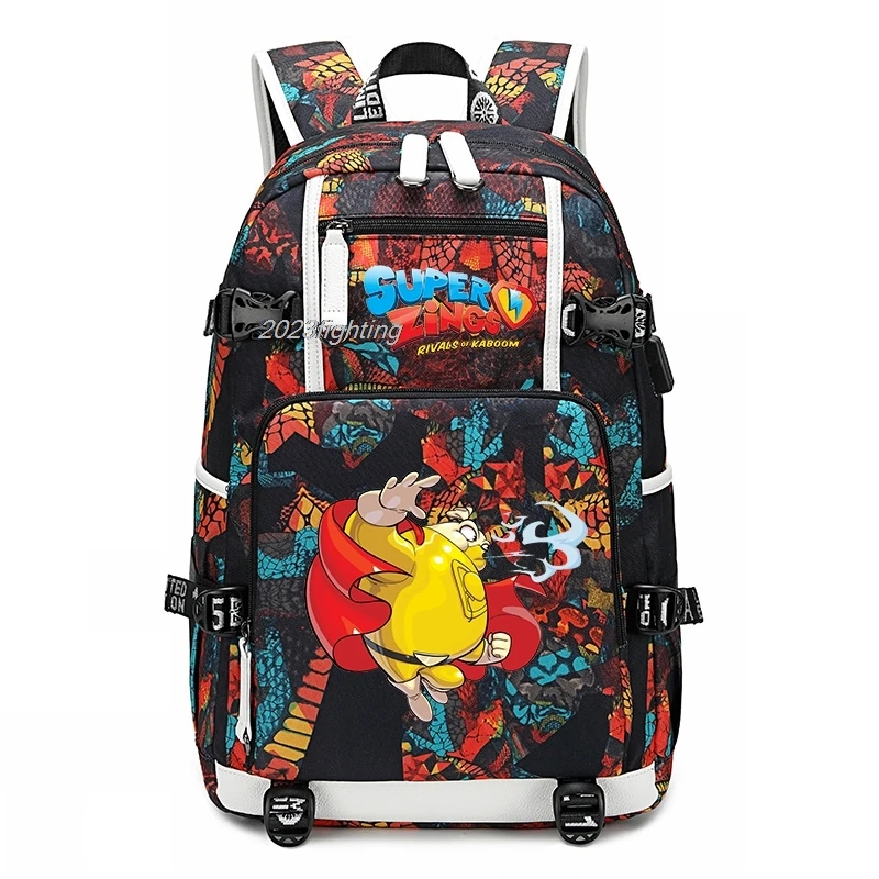 Рюкзак Super Zings с мультипликационным рисунком рюкзаки в Корейском стиле для женщин