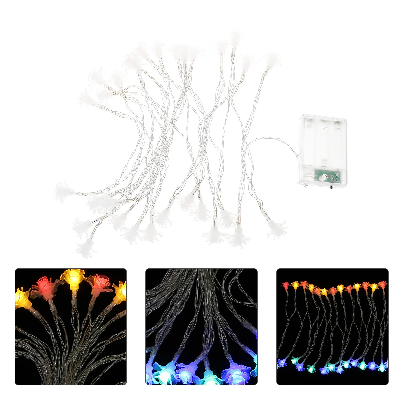 

Simulation Rose Flower String Lights Wedding Holiday Party Decor String Lights