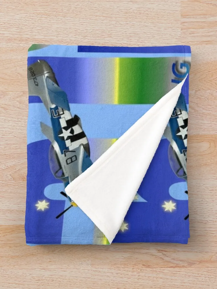 51 Дизайн — Реплика Mustang VH-MRS Австралия 20060219 Плед Диван Одеяло Декоративные