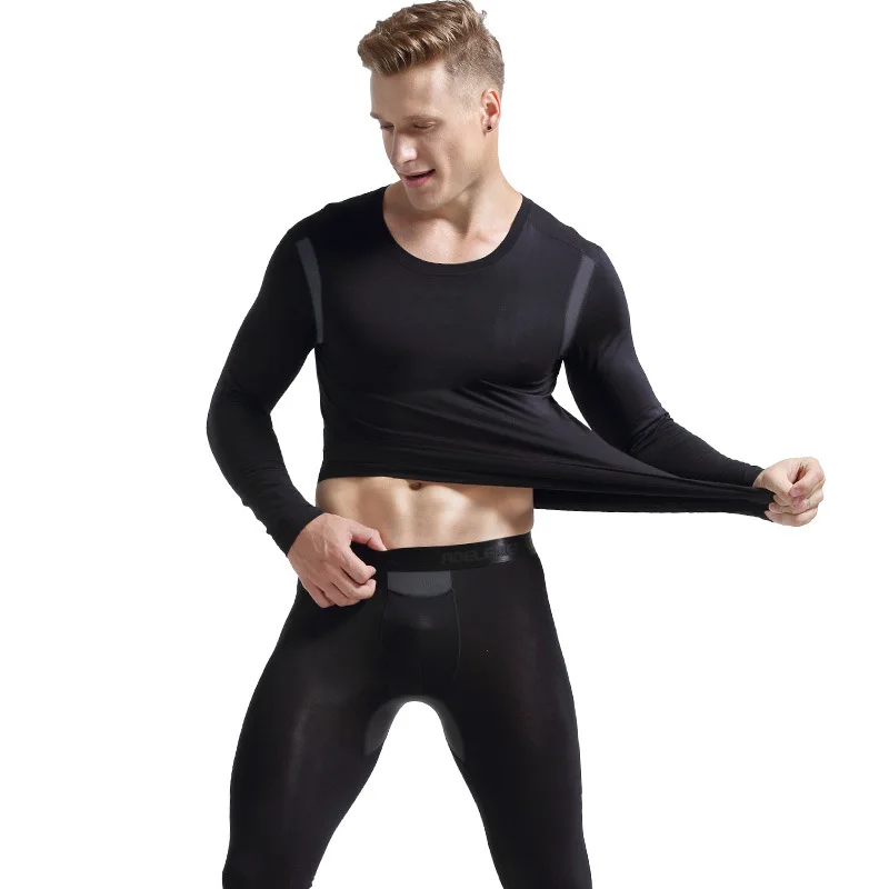 

Men's Long Johns Autumn Winter Thermal Underwear Set Man Soft Modal Mesh Bottoms Clothing Men Thermo Underwear Pantalon Termic