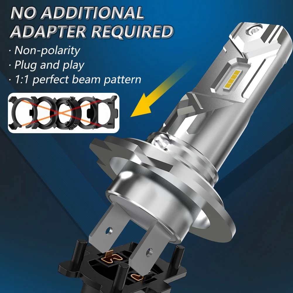 Katur 2x H7 Светодиодные Автомобильные фары 6500 лм 3008 k белые Противотуманные без