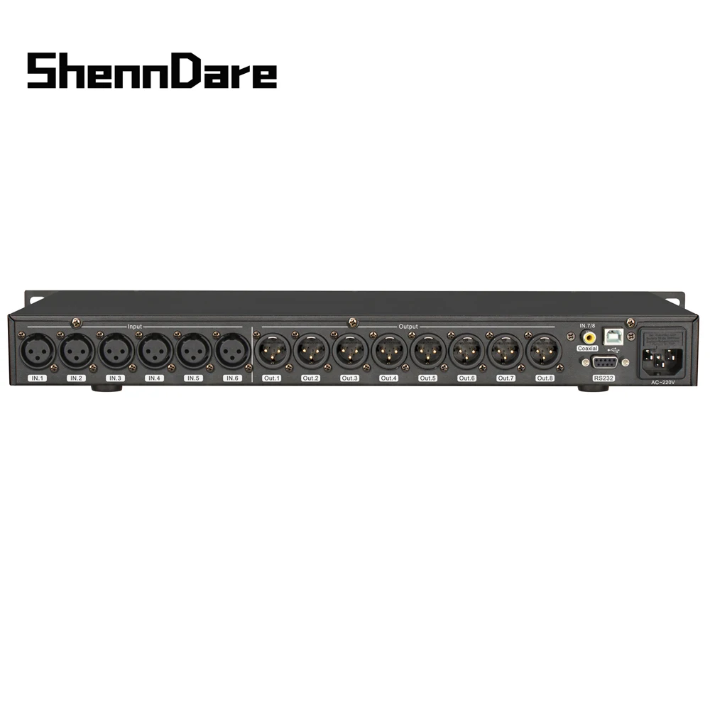 Профессиональный цифровой аудиопроцессор shennосе A808 8 в с 32 бит DSP 7-полосный