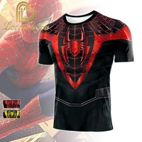 disney superhero spider movie 3d printed men t shirt fashion cosplay costume compression summer short sleeve gym fitness t shirt