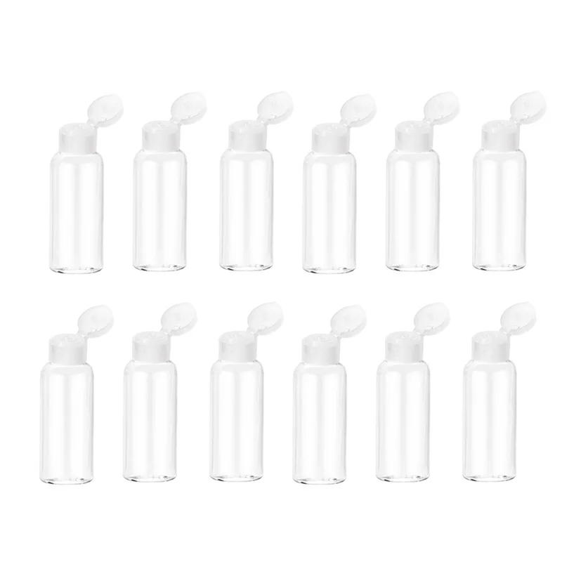 100 шт. 30 мл пластиковая пустая бутылка для путешествий с откидной крышкой
