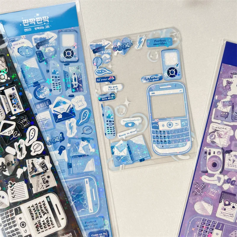 Stickers Handbook Decorative Aesthetic Craft Art Supplies Gifts Diy Material Students Stationery