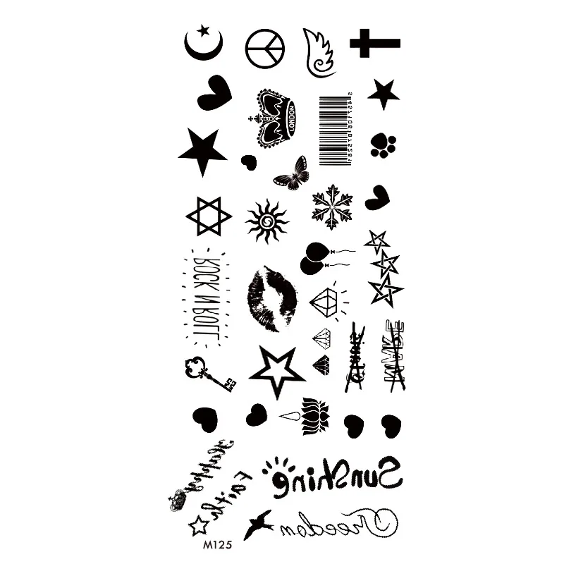 

Flower Tattoo Stickers Dragon Butterfly Black Flower Totem Tattoo Stickers Tattoo Stickers Sexy Body Art Fashion For Woman