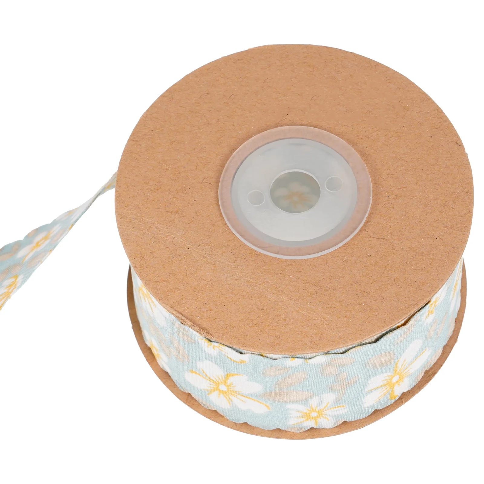 

Flowers Gift Small Floral Ribbon Multi-function Craft Daily Use 0.01X3.8X360CM Cuttable Present Light Green Polyester