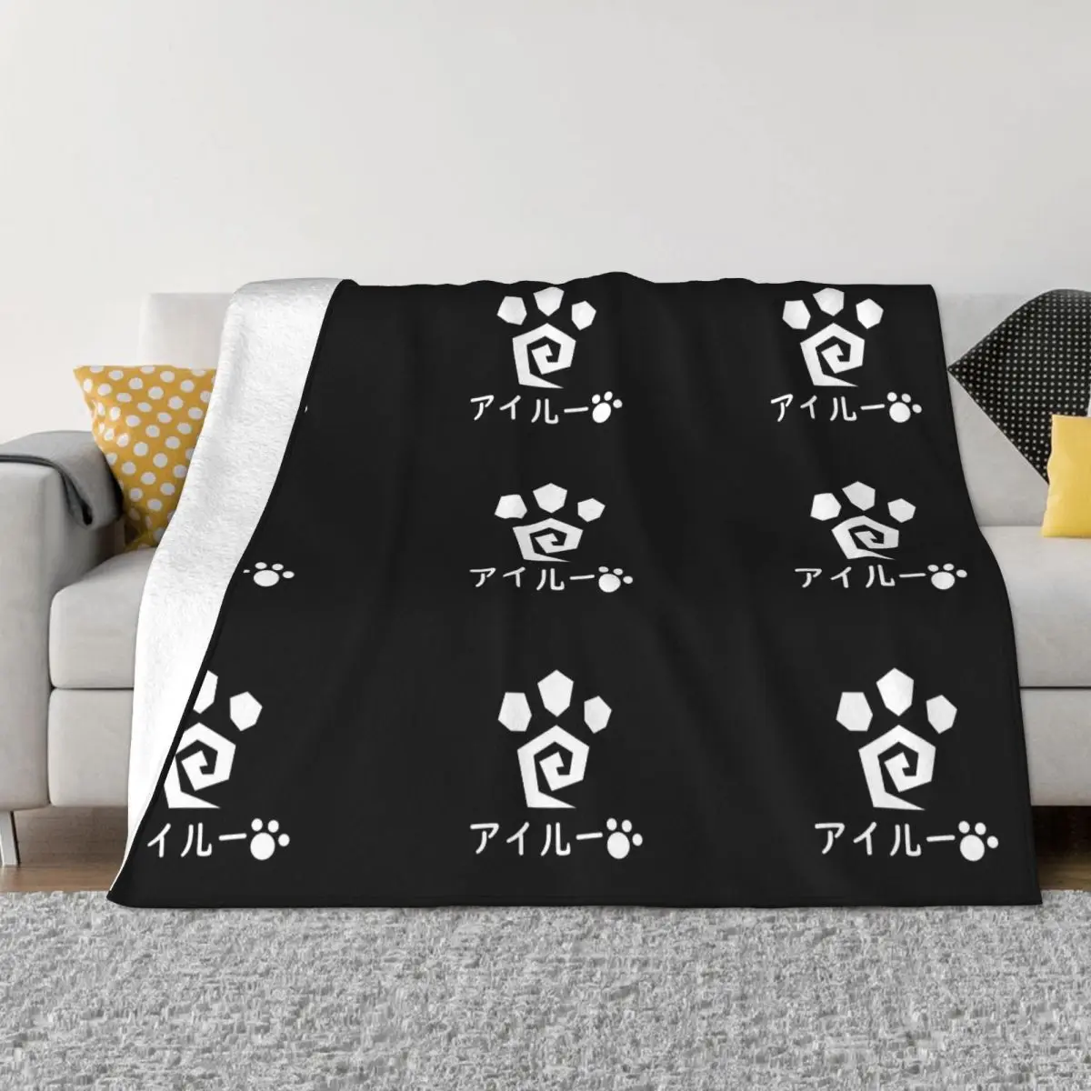 

Monster Hunter Palico Paws Portable Warm Throw Blankets for Bedding Travel