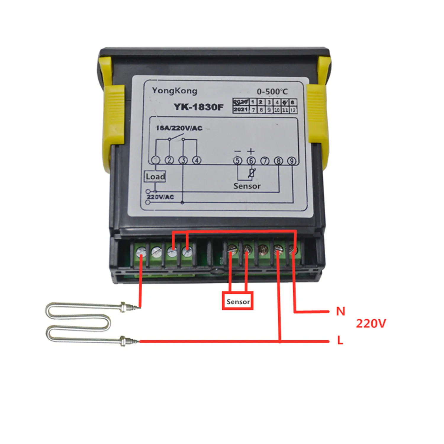 Контроллер температуры 110 220 В переменного тока цифровой ЖК-дисплей YK-1830F с