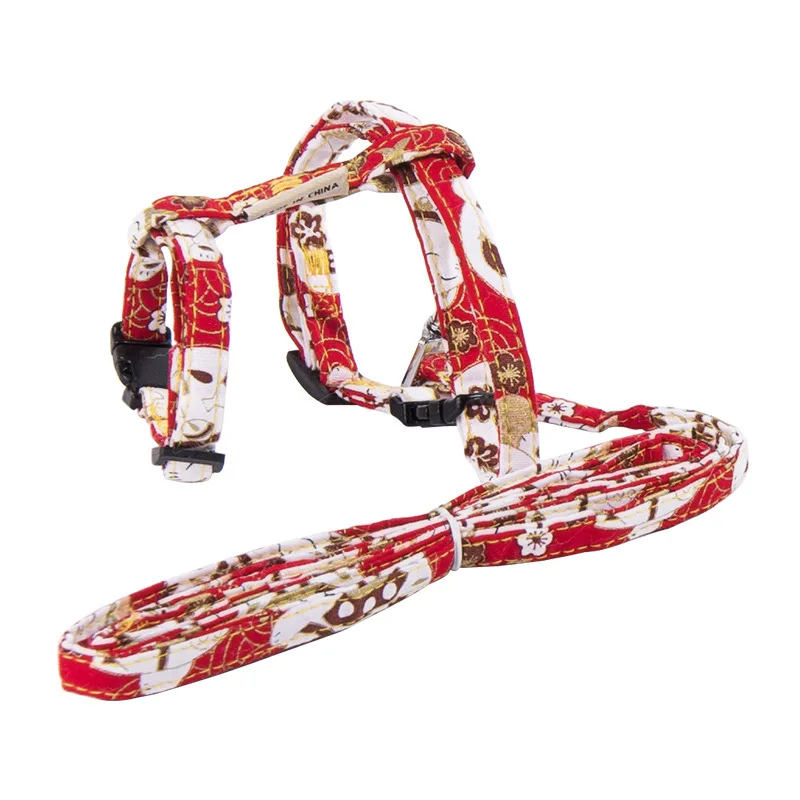 

Cat Products and Wind Printed Cat Traction Rope Adjustable I-shaped Walking Rope Manufacturer's Stock One