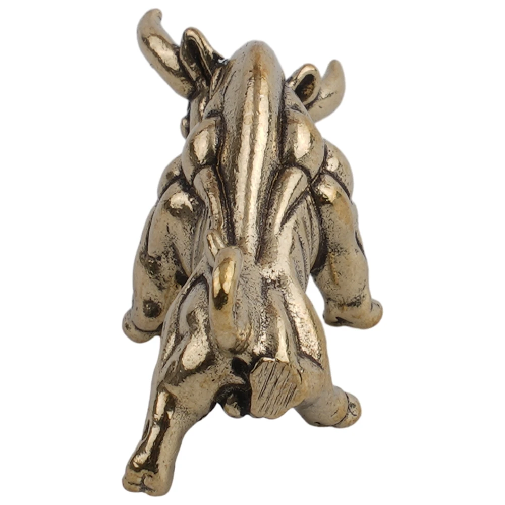 Очаровательная латунная фигурка маленькая статуя коровы для украшения дома