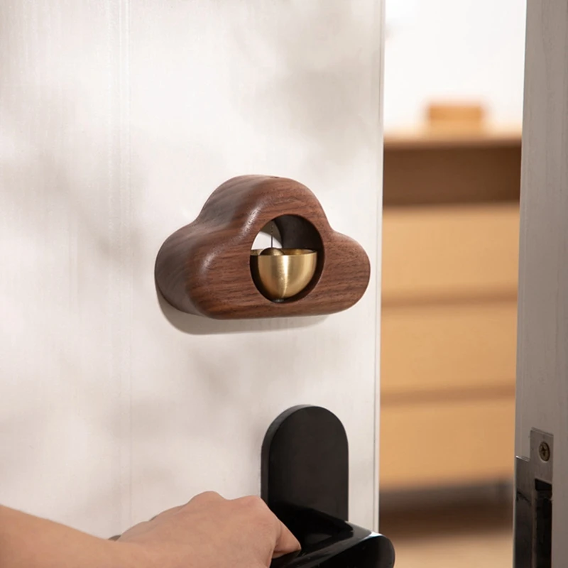 

Wood Suction Door Wind Chime Magnetic Doorbell Refrigerator Magnet Housewarming Gift Door Opening Reminder