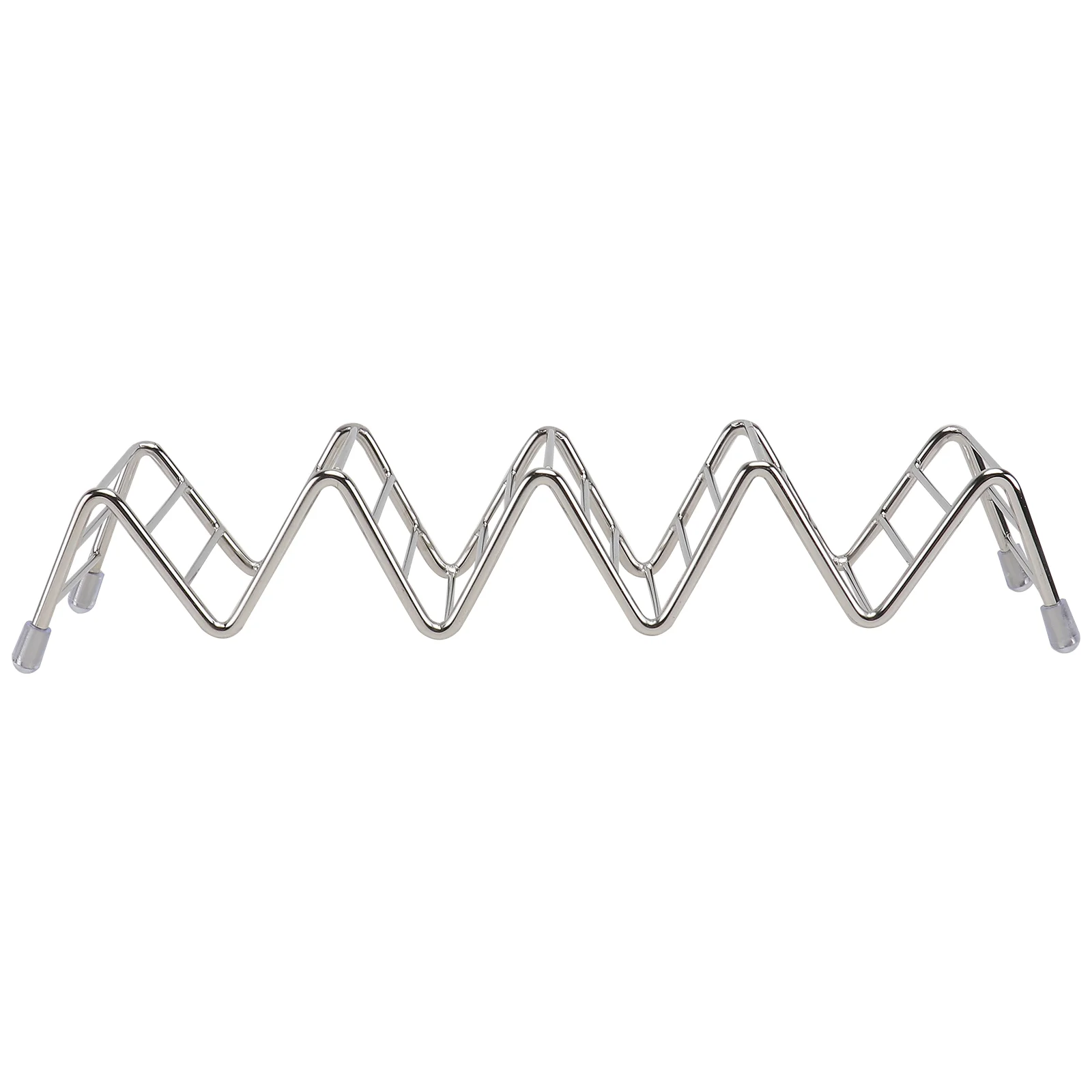 

Taco Holder Stand Stainless Steel Shell Metal Tray Rack Trays Kitchenware Shelf Pancake Display Stands Stackable Truck Tortillas