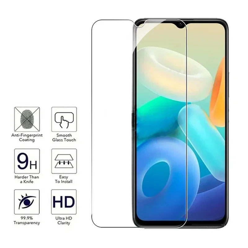 Фото Защитное стекло HD 2.5D с полным клеевым покрытием, 3 шт., для Vivo G2 5G Y28 Y18 Y18E Y18T, для Vivo Y03 Y12 Y22s Y36 5G Y36C Y36M №1