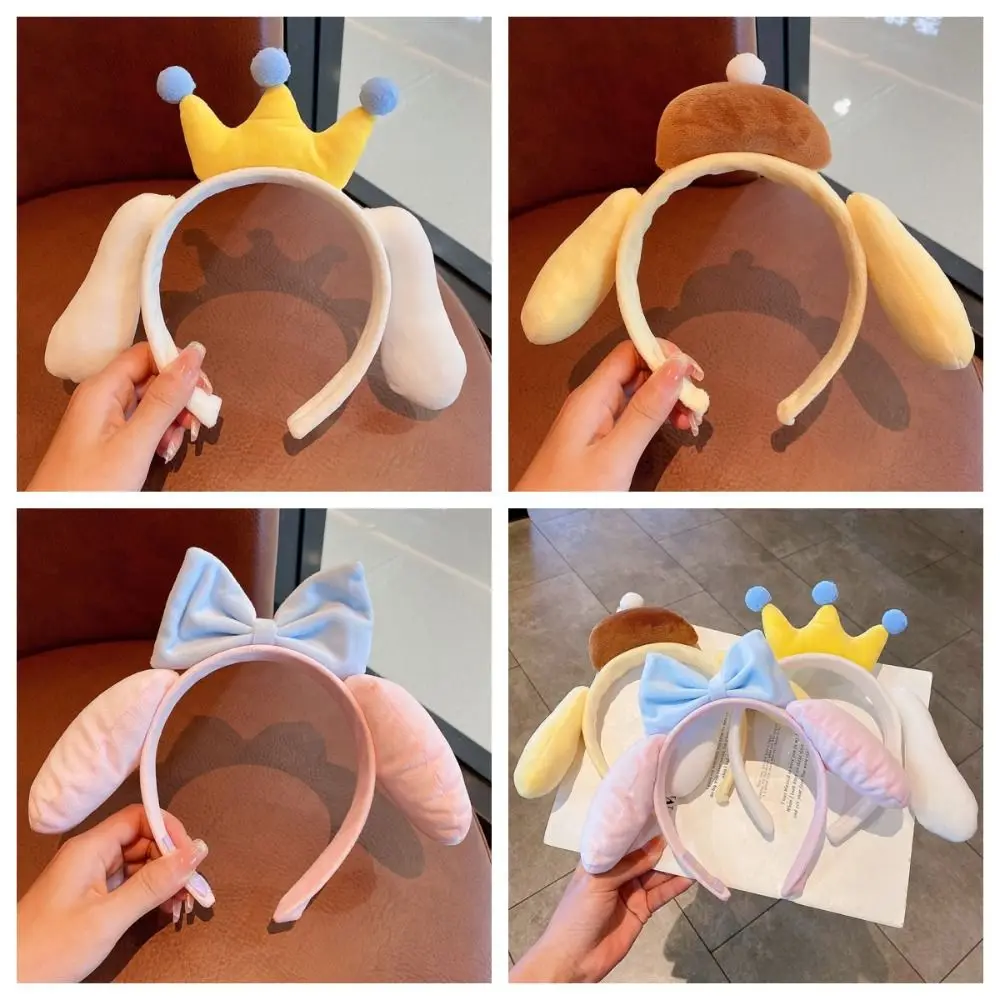 

Hair Accessories Cartoon Doll Headband Plush Hairbands My Melody Hair Hoop Headdress Korean Style Anime Hair Hoop Girls/Female