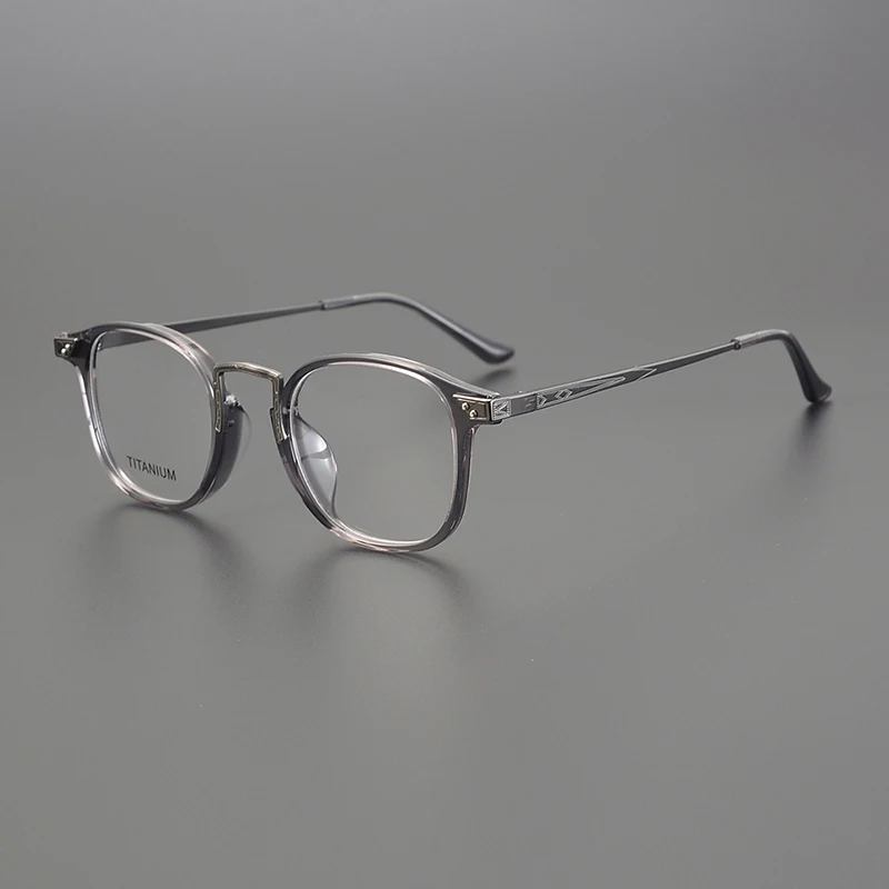 Винтажная оправа для очков ручной работы из ацетата и титана