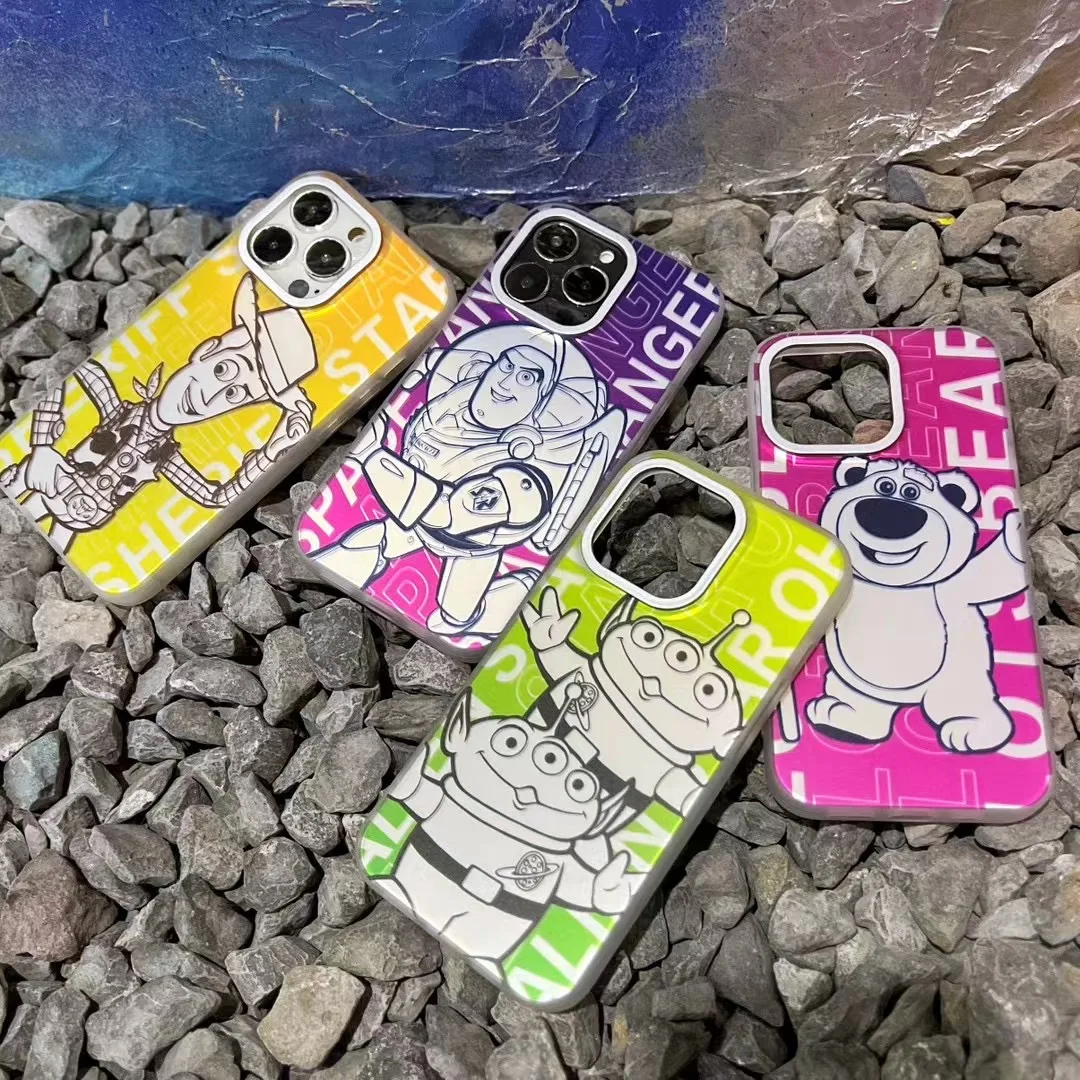 

Cute Disney Toy Story Buzz Lightyear Woody Alien cartoon Phone Cases For iPhone 14 13 12 11 Pro Max Back Cover