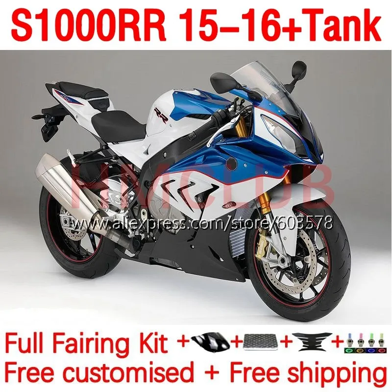 

+ Корпус бака OEM для BMW синий глянцевый S1000 RR S 1000 RR CC 1000RR S1000RR 15 16 S1000-RR 2015 2016 комплект обтекателей 170No.69