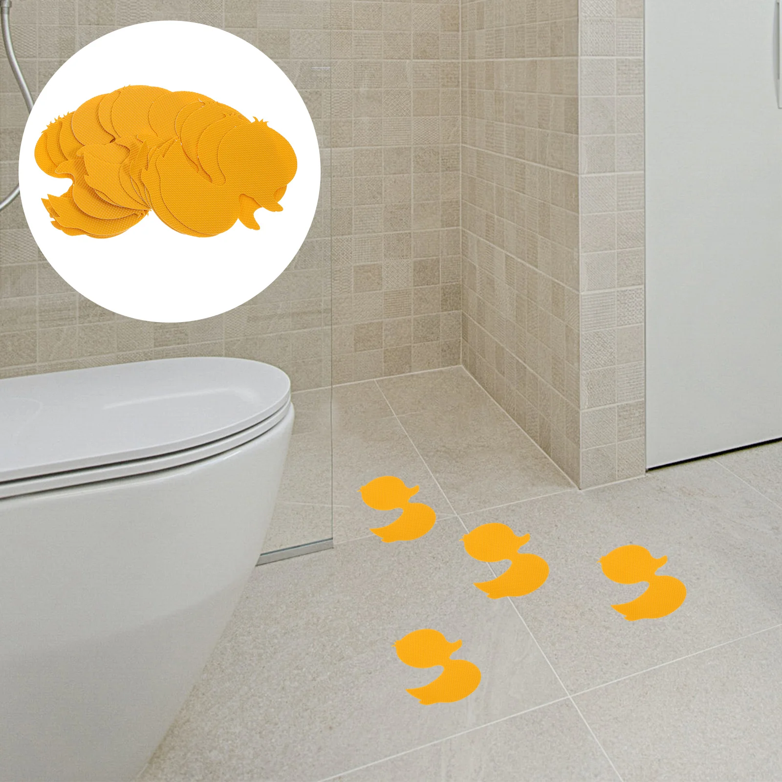 

Stickers Non Bathtub Shower Decals Anti Duck Floorducks Adhesive Safety Tub Sticker Bathroom Cartoon Children Bath Kids