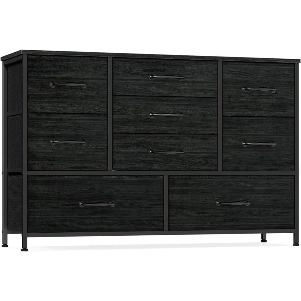 

Мебель широкая комод с 9 большими ящиками для 55 ''длинной ТВ-стойки развлекательный центр, деревянная полка для хранения