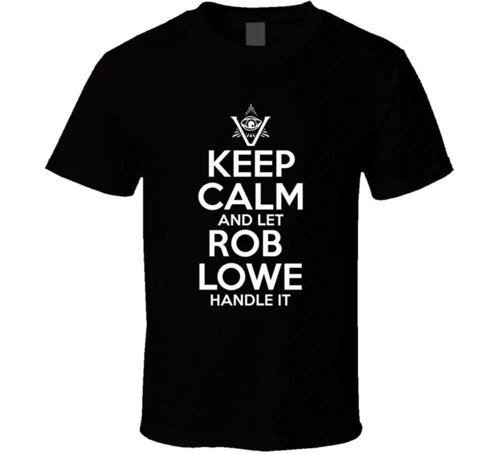 Футболка Pentaverate с надписью Keep Calm And Let робоу Лоу