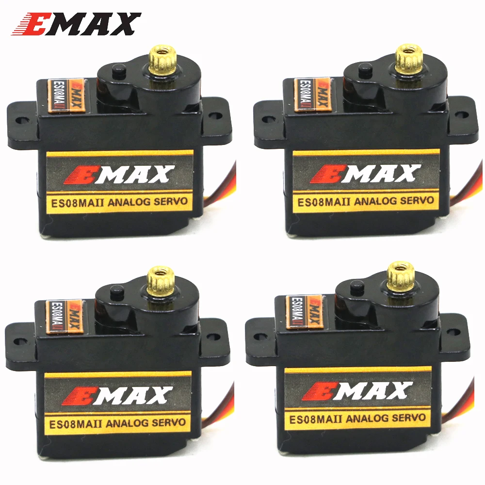 

EMAX ES8MAII 4.8V-6.0V High Sensitive Shock-proof Mini Micro Analog Servo For 3D RC Plane Helicopter Airplane Robot Toys